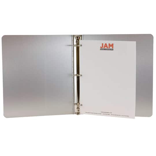 JAM Paper 1" Aluminum 3-Ring Binder